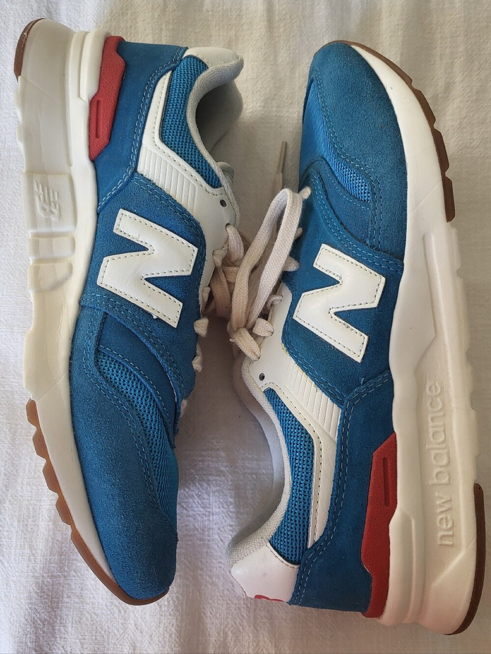 New Balance 997H Vintage Pack Light Rogue Wave Blue Suede Sneaker Sz 8.5 - Picture 10 of 12